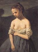 Jean Baptiste Camille  Corot La petite Jeannette (mk11) oil painting on canvas
